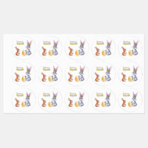 Waterverf Pasen Kaart voor de lente Feestdagen