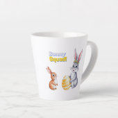 Waterverf Pasen Kaart voor de lente Feestdagen Latte Mok (Rechterhoek)