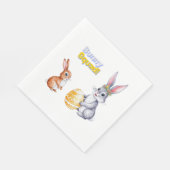 Waterverf Pasen Kaart voor de lente Feestdagen Servet (Hoek)