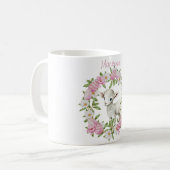 Waterverf Pasen Lam Met Naam Koffiemok (Voorkant links)