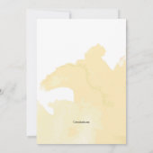 Waterverf Pasen Lily Uitnodiging (Achterkant)