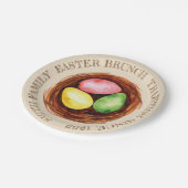 Waterverf Pasen voor de familie Brunch Papieren Bordje (Gekanteld)