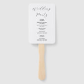 Waterverf Passen getrouwd bruiloft Handwaaier (Achterkant)