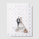 Waterverf Passen getrouwd bruiloft Vellum Uitnodigingen (Offset (Uitnodiging))