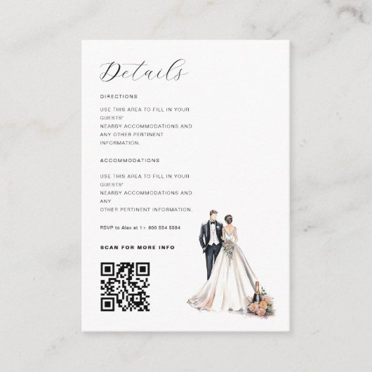 Waterverf Passen getrouwd Informatiekaartje