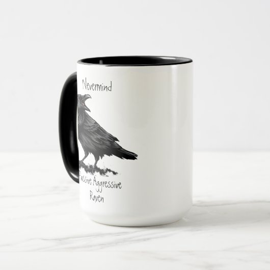 Waterverf Passieve agressieve radiofrequente offer Mok (Voorkant links)