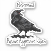 Waterverf Passieve agressieve radiofrequente offer Sticker (Voorkant)