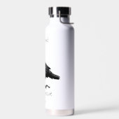 Waterverf Passieve agressieve Raven Citate Stic Waterfles (Links)