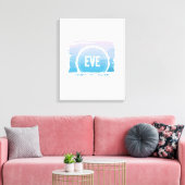 WATERVERF PASSION Bat Mitzvah Uitnodiging Canvas Afdruk (Insitu (Woonkamer))