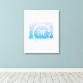 WATERVERF PASSION Bat Mitzvah Uitnodiging Canvas Afdruk (Insitu (Houten vloer))
