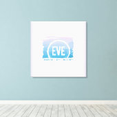 WATERVERF PASSION Bat Mitzvah Uitnodiging Canvas Afdruk (Insitu (Houten vloer))