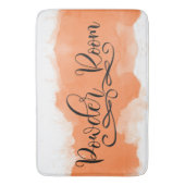 Waterverf pasta Sinaasappel Beige Tan Badmat (Voorkant Verticaal)