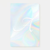 Waterverf pastel abstract aangepast initiaal monog post-it® notes (Voorkant)