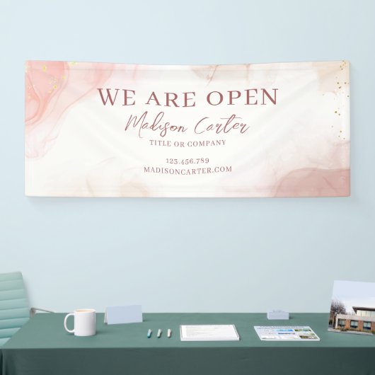 Waterverf Pastel Alcohol Inkt Banner (Beurs)
