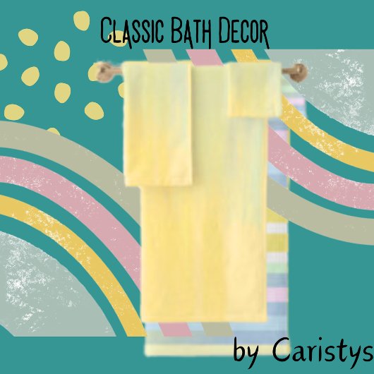 Waterverf pastel blends handdoek