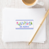 Waterverf Pastel Bloemen BE KIND Etiket (Insitu)