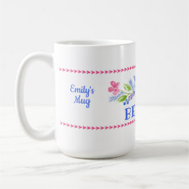 Waterverf Pastel Bloemen BE KIND Koffiemok