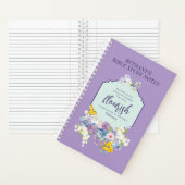 Waterverf Pastel Bloemen Bijbelvers Gepersonalisee Notitieboek (Binnen)