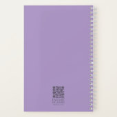 Waterverf Pastel Bloemen Bijbelvers Gepersonalisee Notitieboek (Achterkant)