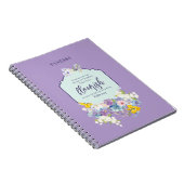 Waterverf Pastel Bloemen Bijbelvers Gepersonalisee Notitieboek (Rechterzijde)