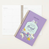 Waterverf Pastel Bloemen Bijbelvers Gepersonalisee Planner (Display)