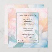 Waterverf Pastel Bloemen Kaart (Voorkant / Achterkant)