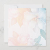 Waterverf Pastel Bloemen Kaart (Achterkant)