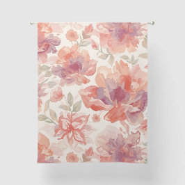 Waterverf Pastel Bloemen Licht Oranje