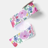 Waterverf Pastel Bloemen Satijnen Lint (Achterkant)