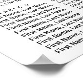 Waterverf Pastel Bloemen Trouwstoel Grafiek Poster (Hoek)