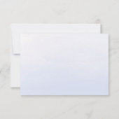 Waterverf Pastel Blue Ombre | Bat Mitzvah RSVP Kaartje (Achterkant)