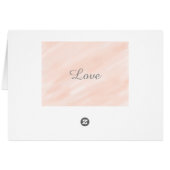 Waterverf Pastel Blush Roze bruiloft (Achterkant Horizontaal)