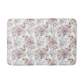 Waterverf Pastel Botanische Wilde Bloemenpatroon Badmat (Voorkant)
