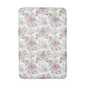 Waterverf Pastel Botanische Wilde Bloemenpatroon Badmat (Voorkant Verticaal)