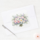 Waterverf pastel bruiloft boeket Sticker (Envelop)