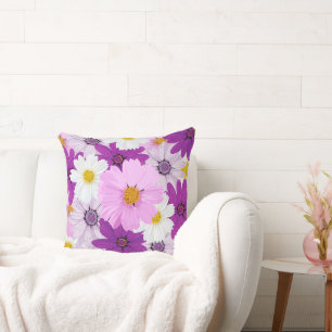 Waterverf Pastel Cosmos Sierkussen