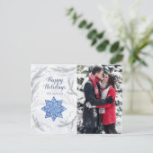 Waterverf pastel elegante vakantiefoto briefkaart (Staand voorkant)