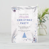 Waterverf Pastel Feestelijke Vakantie Feestelijke Kaart (Staand voorkant)