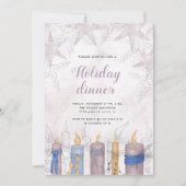 Waterverf pastel feestmaal kaart (Voorkant)