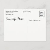 Waterverf Pastel Floral | Briefkaart Datum opslaan (Achterkant)