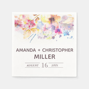 Waterverf Pastel Floral   Luiers Servet