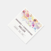 Waterverf Pastel Floral | Luiers Servet (Hoek)