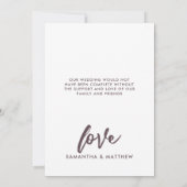 Waterverf Pastel Floral Wedding Foto Bedankkaart (Achterkant)