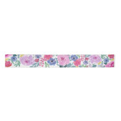 Waterverf Pastel Florals Satijnen Lint (Voorkant)