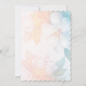 Waterverf Pastel Flowers Kaart (Achterkant)