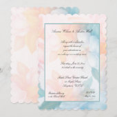 Waterverf Pastel Flowers Kaart (Voorkant / Achterkant)