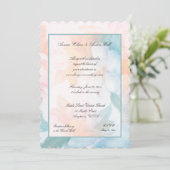 Waterverf Pastel Flowers Kaart (Staand voorkant)