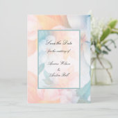 Waterverf Pastel Flowers Kaart (Staand voorkant)