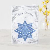 waterverf pastel gevouwen fotokaart kaart (Gele Bloem)