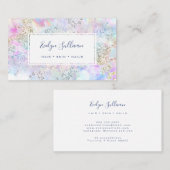 waterverf pastel glitter visitekaartje (Voorkant / Achterkant)